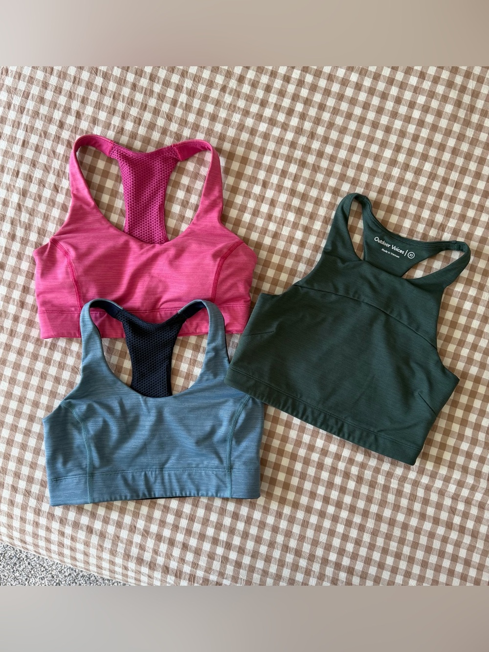 Outdoor Voices Sports Bra Bundle - Set of 3 Size XS